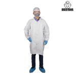 2XL Microporous Film Disposable Jacket Surgical Lab Coat Blouse With Zipper for sale