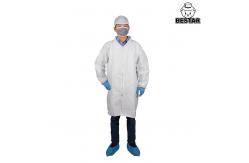 China 2XL Microporous Film Disposable Jacket Surgical Lab Coat Blouse With Zipper supplier