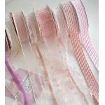 Cloth Ribbon Flower Bouquet Strap for Baking DIY Handmade Floral Packaging Ribbon Gentle Pink Purple Series 4cm/10m for sale