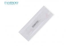 China Flat / Round Eyebrow Tattoo Microblading Needles 14 Pin For Manual Makeup Pen supplier