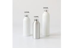 China Empty Aluminum Cosmetic Bottles , White Talcum Powder Bottles With Sifter supplier