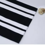 Skin-Friendly Soft And Not Prone To Deformation Striped Knit Fabric For Casual Wear for sale