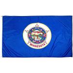 Pantone-matched Colors Minnesota Flag Digital Precision Printing High-Visibility for sale
