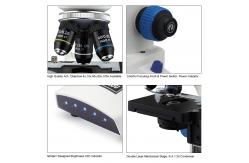 China Monocular Head Cordless Biological Microscope For Student A11.0021 supplier