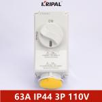 IP44 63A 3P Single Phase IEC Interlock Electrical Switch Socket for sale
