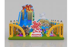 China 1.2m Mini Bounce House 12 Years Bodyguard Inflatable Jumping Castle supplier