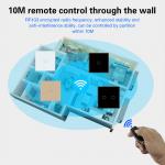 433RF Wireless Remote Control Switch 1gang 0 - 20 Meters Smart Wall Light Switch