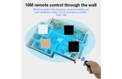 China 433RF Wireless Remote Control Switch 1gang 0 - 20 Meters Smart Wall Light Switch supplier
