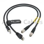 Sony RCP RJ45 Cat6 M12 Cable Assembly Flexible Original Hirose 8 Pin Connector for sale