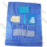 Sterile Disposable Surgical Kits With Wrap Gown Gloves Cap Mask Towel Drape for sale