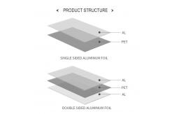 China 12um-100um Al PET Tape , Masking Anti Slip Polyester Aluminum Foil Tape supplier
