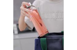 China Premium 500ml Borosilicate Glass Water Bottle with Silicone Sleeve supplier