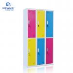 6 Doors KD Structure Bedroom Steel Clothes Cupboard for sale
