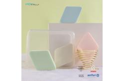China Clear PVC Box Makeup Puff Sponge Kit Non Latex Foundation Makeup Sponge 4PCS supplier