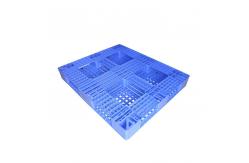 China PET Fully Reversible Rackable Plastic Pallets Blue 130 X 110cm supplier