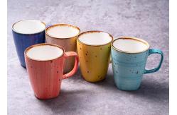 China Odorless 320cc 400cc Stoneware 12 Oz Porcelain Coffee Mugs supplier