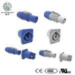Power Connector Female Plug to Male Socket 16A 220V 3 Pin Input Output for LED Lighting Audio Video Durable for sale