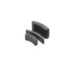 High Strength Neodymium Arc Magnets Silver Coating Customized Logo for sale