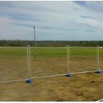 Interlocking 2.1m Tall Metal Tempoary Fence Galvanized Frame Design For Construction