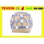 Separating EEG hat, 20 leads medical eeg electrode cap supply from teveik