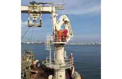 China 2.5t 22m Folding Boom Ship Deck Cranes Hydraulic With Telescopic supplier