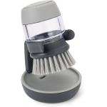 Dishwasher Kitchen Scrub Brush With Integrated Detergent Soap Dispenser for sale