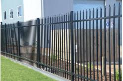 China 2.03m Pvc Coated Black Wrought Iron Fence Panels Security supplier