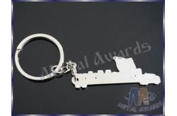 China High End Engraved Car Shaped Keychain , Glow In The Dark Keyring Anti Rust supplier