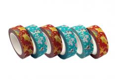 China Custom Printed Colored Tearable Foil Washi Tape supplier