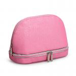 Double Layers Waterproof Travel Women PU Makeup Bag for sale