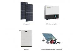 China One Stop Solutions Solar Panel Power System 3KW 6KW Complete Hybrid Set supplier