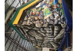 China Pirate Theme Amusement Park Inflatable Playground Bouncy Castle Water Slide supplier