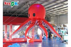China Red 190T Nylon Octopus Tentacles 3m Inflatable Lighting Decoration supplier