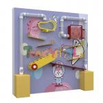 Safety Soft Play Equipment 0.35KW Playground Wall Games Fine Workmanship