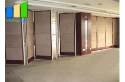 China Aluminum Frame Sound Proof Fabric Folding Partition Walls For Office Training Room supplier