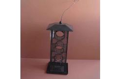 China Rust Proof  Iron Metal Bird Feeder / Garden Bird House Feeder Support OEM supplier