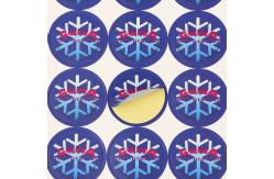 China Number Custom Printed Sticker Labels Personalised Smooth Surface Excellent Ink Adsorption supplier