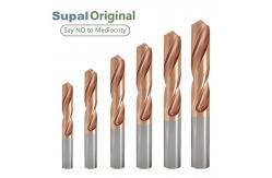 China Tungsten Steel 2 Flute Drillbits  Cutting Tools With Coating For CNC Processing supplier