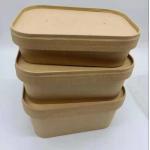 AAA Grade Square 1000ml Disposable Paper Containers
