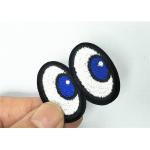 OEM Eye Logo Design Custom Applique Patches For Apparel 4.5cm Tall
