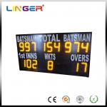 Yellow Electronic Cricket Scoreboard For School Message Display , Easy Install for sale