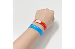 China Activity Tyvek Dupont Paper Wristband Barcode Paper Business Event Admission Bracelet supplier