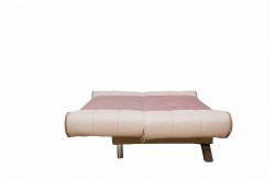 China Brown Flodable Sectional Sleeper Sofa , 3 Seater Sofa Bed With Adjustable Backrest supplier