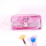Quicksand Effect Travel Portable PVC Clear Cosmetic Bag for sale