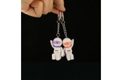 China Non Phthalate PVC Promotional Plastic Keychain 5cm Hight For Gift supplier