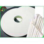 24Gsm 28gsm 25MM 26.5MM White Straw Tube Wrapping Paper Roll For Beverage for sale