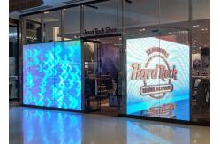 China Rental Screen Removable HD Glass Crystal Chip P5 Transparent LED Display supplier