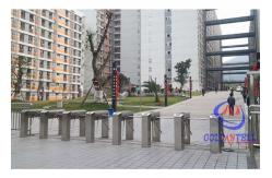 China Outside Security Access Control Tripod Turnstile Gate Bi Directional 30 - 40 Persons/min supplier