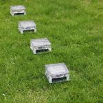 Real Glass Outdoor Solar Powered Lights With 1 Super Bright LED for sale