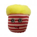 10cm 4 Inch Pet Toy In Chips Shape Giant Stuffed Animals Valentines Day Yellow for sale